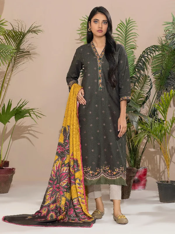 Women's clothing premium-2 Piece Khaddar Suit-Printed (Unstitched)