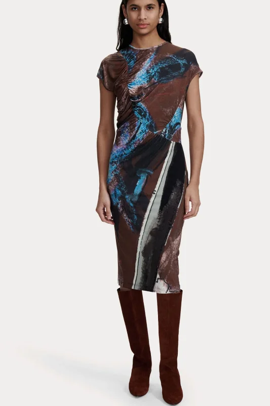 Glam sequin dresses-Rachel Comey Caskey Dress In Brown