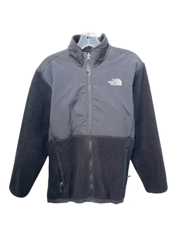 Jackets lounge wrap-The North Face Size XL Black Nylon Fleece Zip Fabric Block Jacket