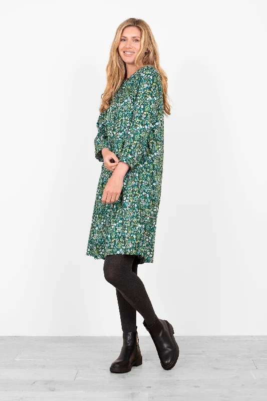 Playful multicolor dresses-Ditsy Shirt Dress