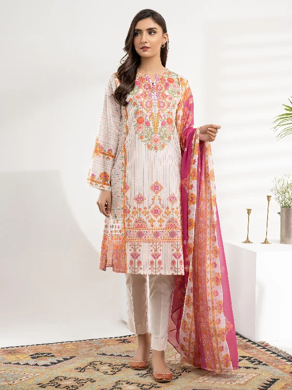 Women's clothing fit tips-2 Piece Lawn Suit-Printed (Unstitched)