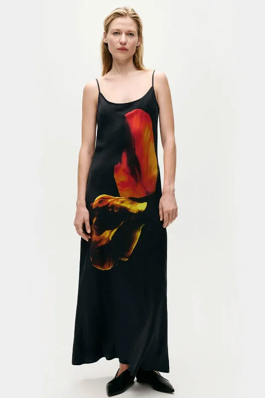 Spring floral dresses-Silk Laundry 1996 Slip Dress in Tulipa Print