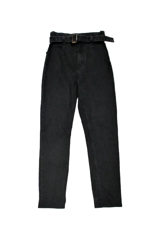 Bottoms for school-Reformation jeans- Belted Slim Jeans