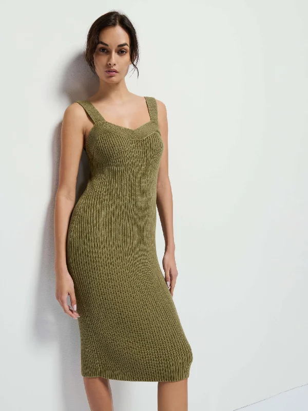 Refined elegant dresses-Nation Caresse Sweater Dress / Capers