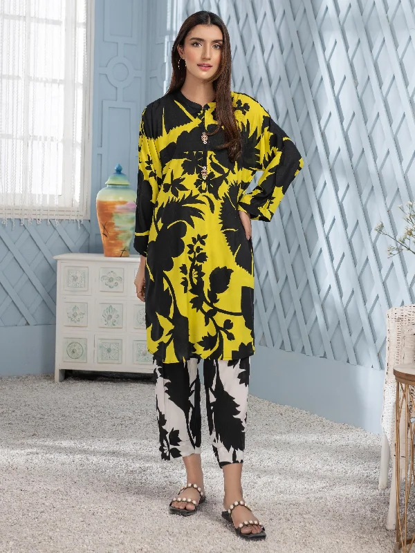 Women's clothing eco-friendly-2 Piece Viscose Lawn Suit-Printed (Unstitched)