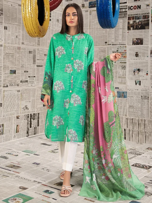 Women's clothing polyester-2 Piece Lawn Suit-Printed (Unstitched)