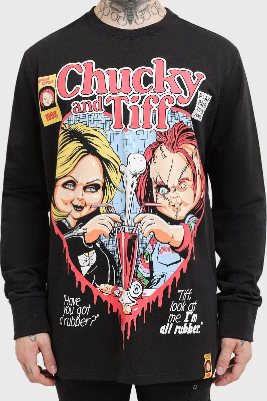 Packable hoodies & sweatshirts-Chucky & Tiff Forever Sweatshirt