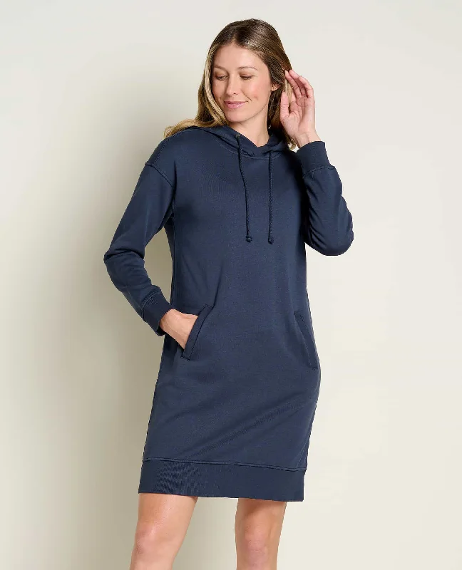 Cut-out edgy dresses-Hemp Daybreaker Hooded Dress