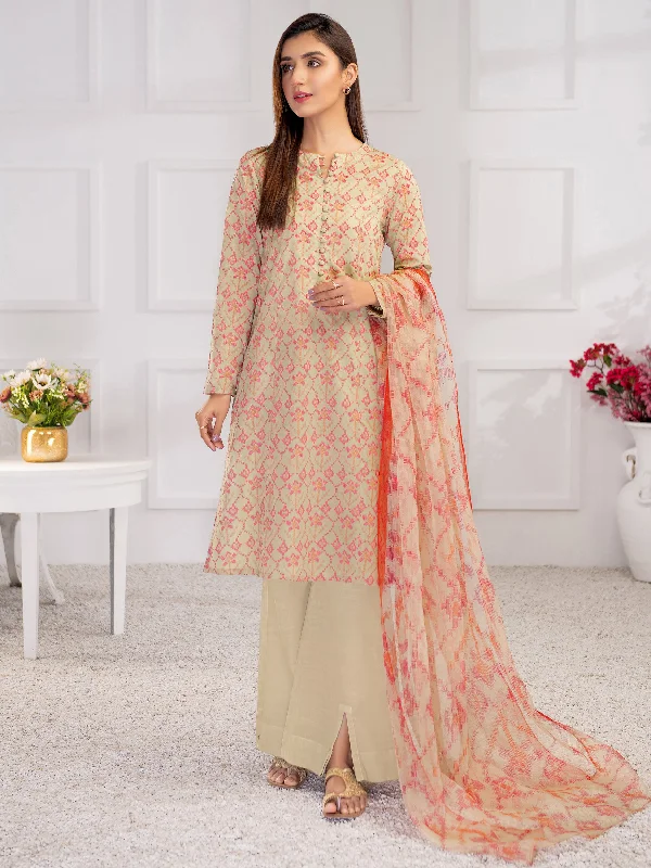 Women's clothing couple-3 Piece Lawn Suit-Printed (Unstitched)