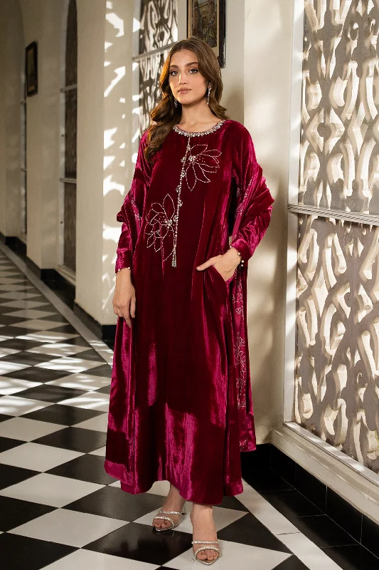 Intricate embroidered dresses-Mazil Dress