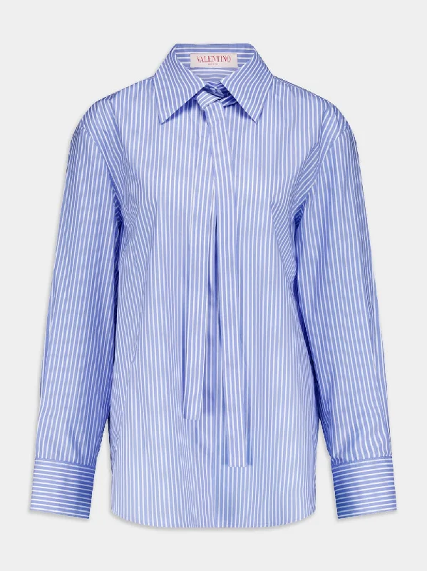 Women's clothing faded looks-Striped Cotton Shirt