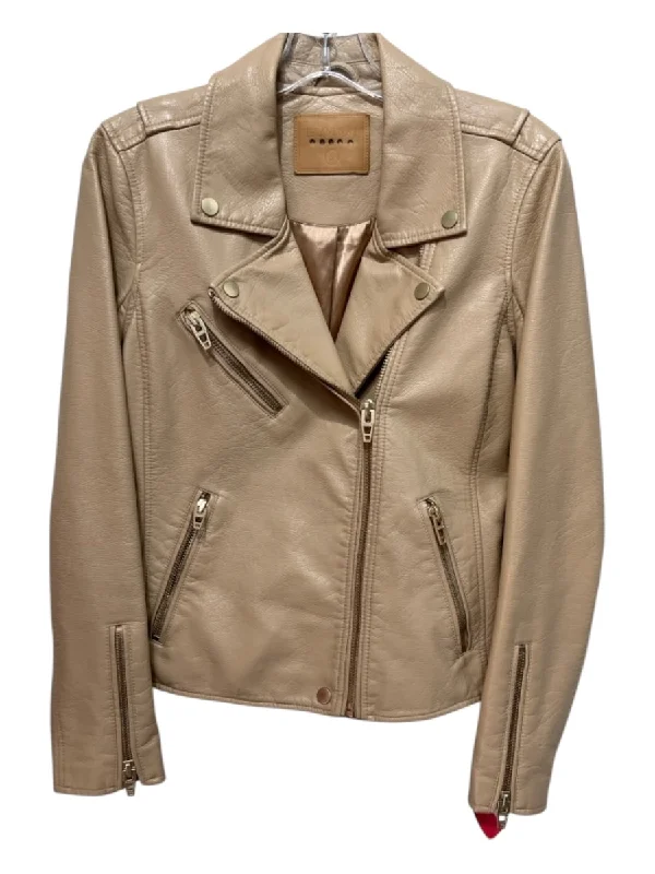 Jackets stack deal-BlankNYC Size S Beige Polyurethane & Polyester Moto Jacket