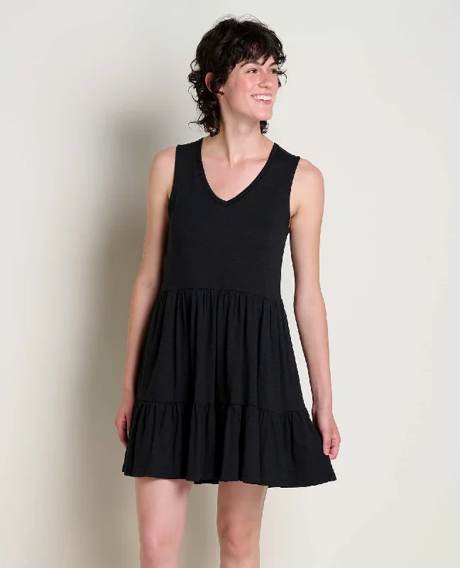 Tight sleek dresses-Marley Tiered Sleeveless Dress