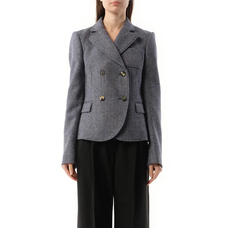 Jackets wake layer-Tailored Jacket in Blue Melange