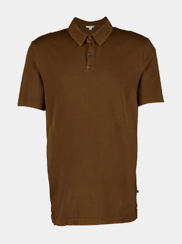 Women's clothing reward-Classic Brown Polo Shirt