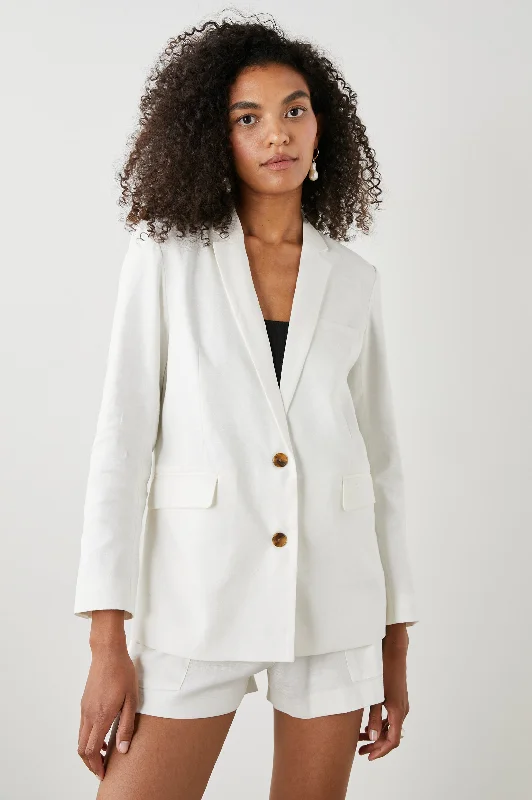 Jackets slouch fit-STANTON BLAZER - CREME