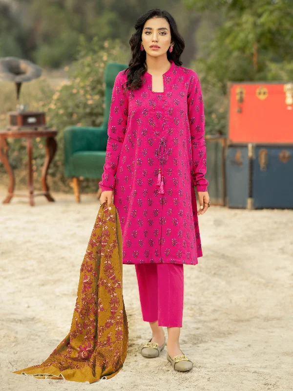 Women's clothing clearance deals-2 Piece Khaddar Suit-Printed (Unstitched)