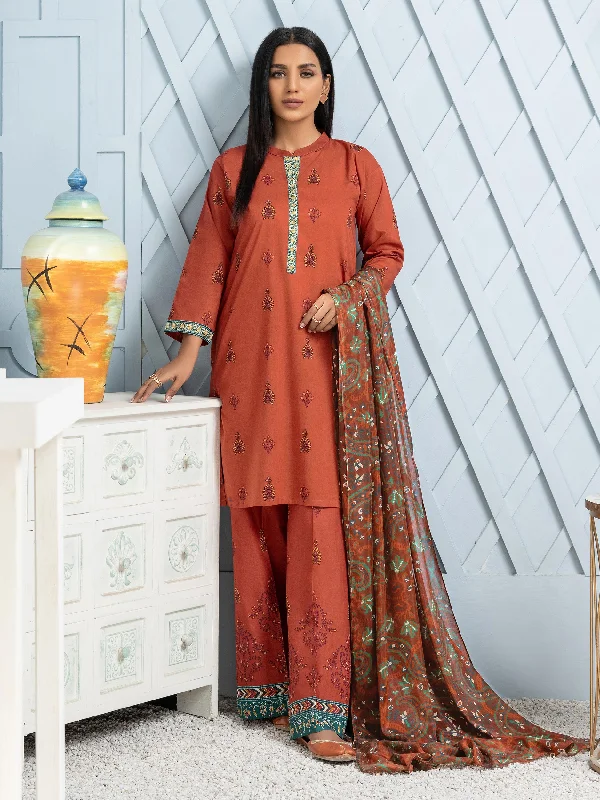 Women's clothing budget-friendly-3 Piece Lawn Suit-Printed (Unstitched)