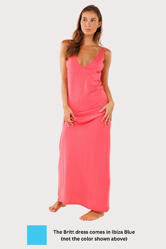 Budget-friendly affordable dresses-COLORUSH Cashmere Britt A-Line Dress / Ibiza