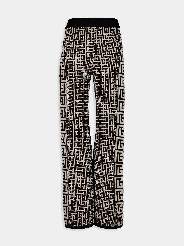 Women's clothing awards-Graphic Wide-Leg Trousers