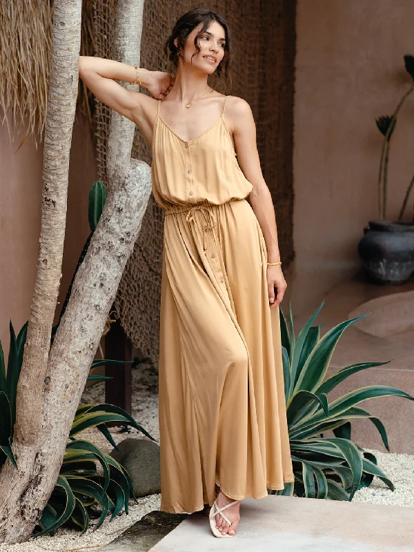 Mint cool dresses-Persia Ecovero™ Dress Camel