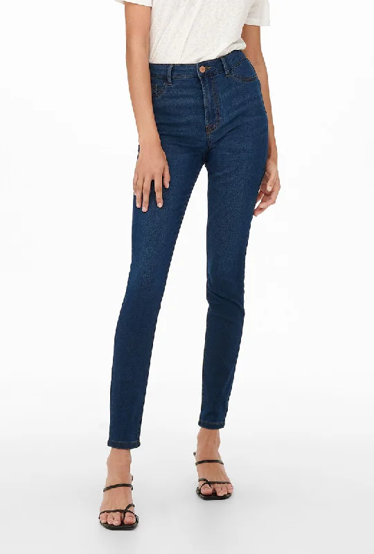 Bottoms with fair outfits-JDY TULGA HW SKINNY FIT JEANS