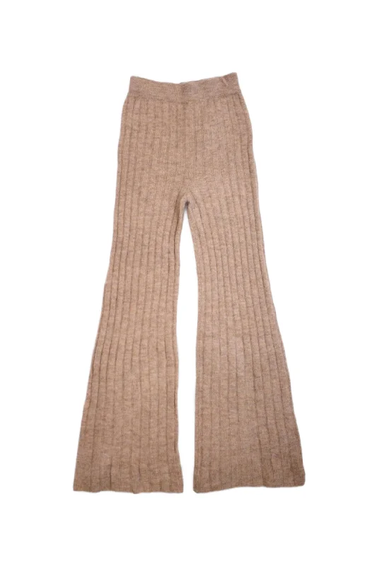 Bottoms for matching-Tach Clothing - Fuzzy Rib Knit Flare Lounge Pants