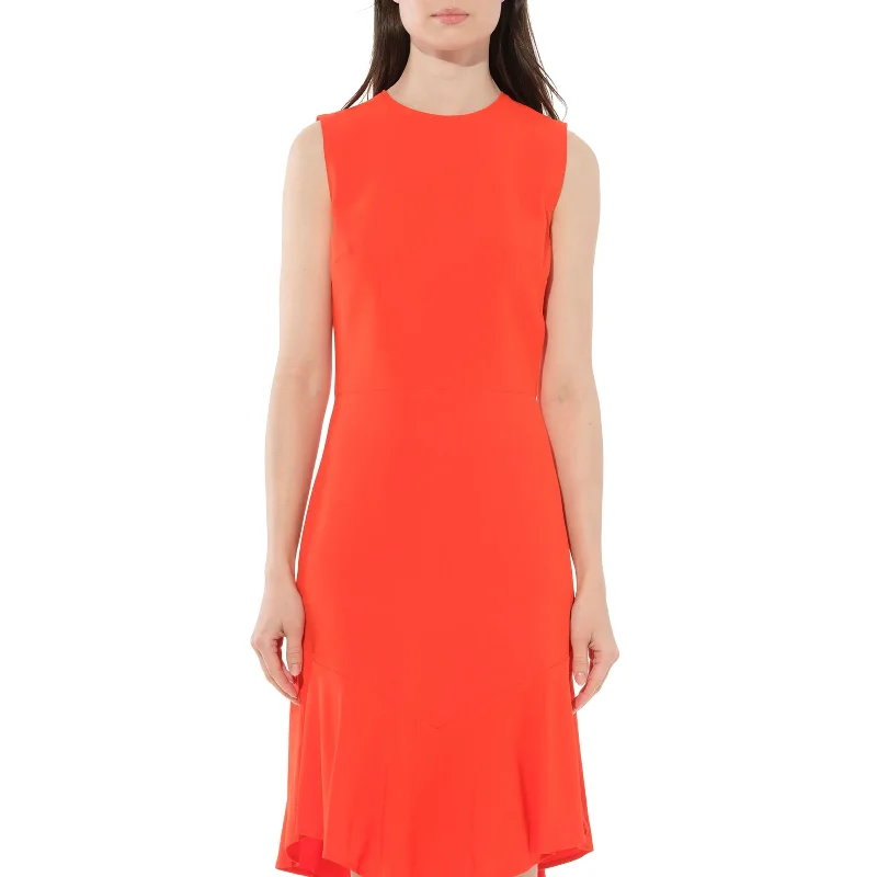 Neon edgy dresses-Sleeveless Dress in Orange