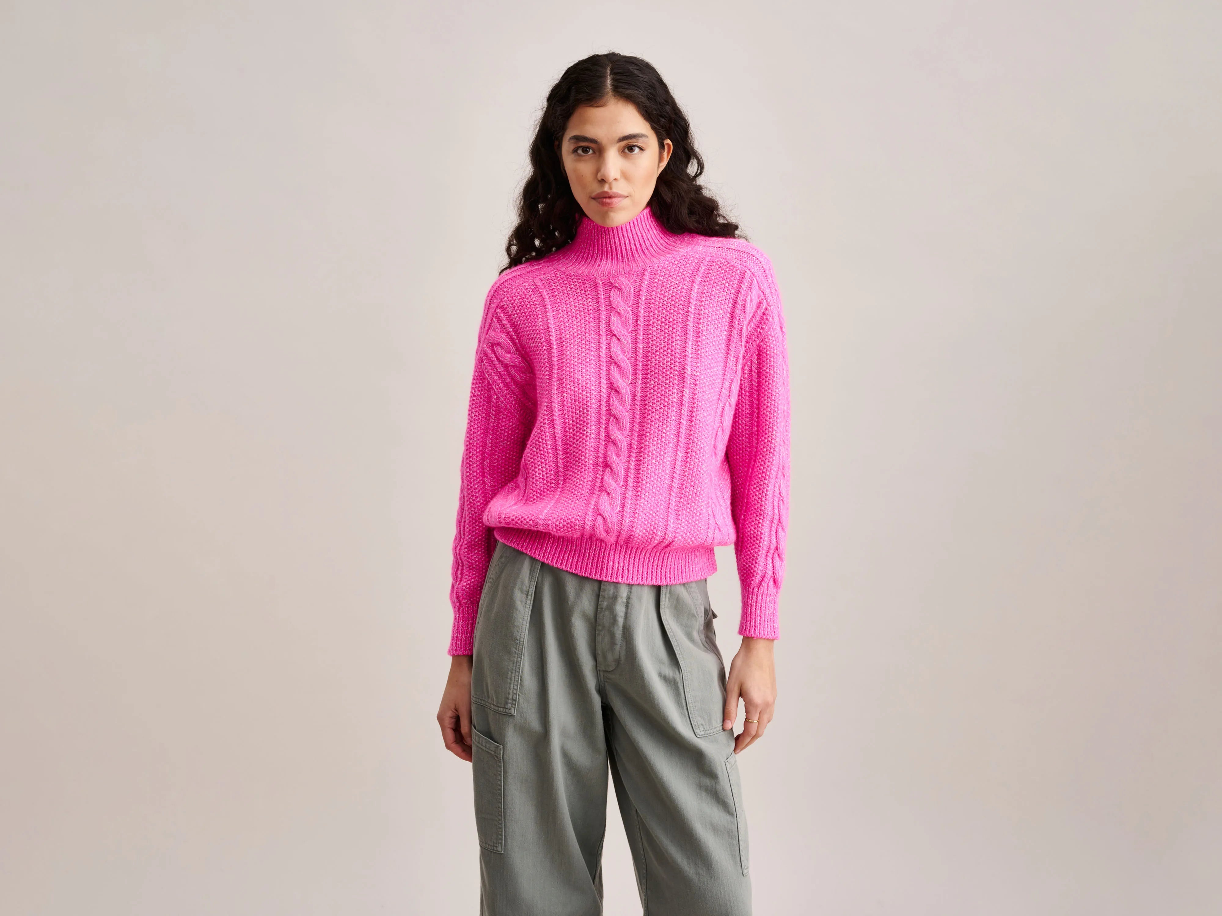 Sweaters colorfast dye-Nanphu Sweater (232 / W / FLUO PINK)