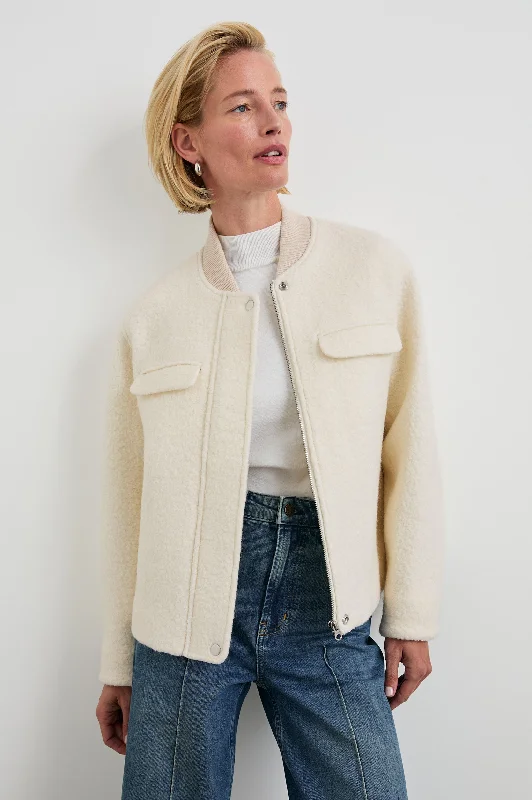 Jackets burg layer-KINSLEY JACKET - IVORY