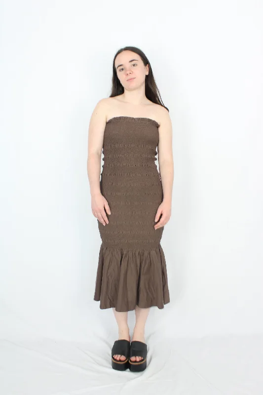 Substantial heavy dresses-Marle - Shirred Midi Dress