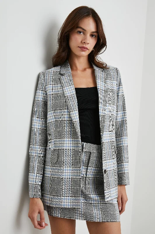 Jackets quiz chic-STANTON BLAZER - COCOA SKY CHECK