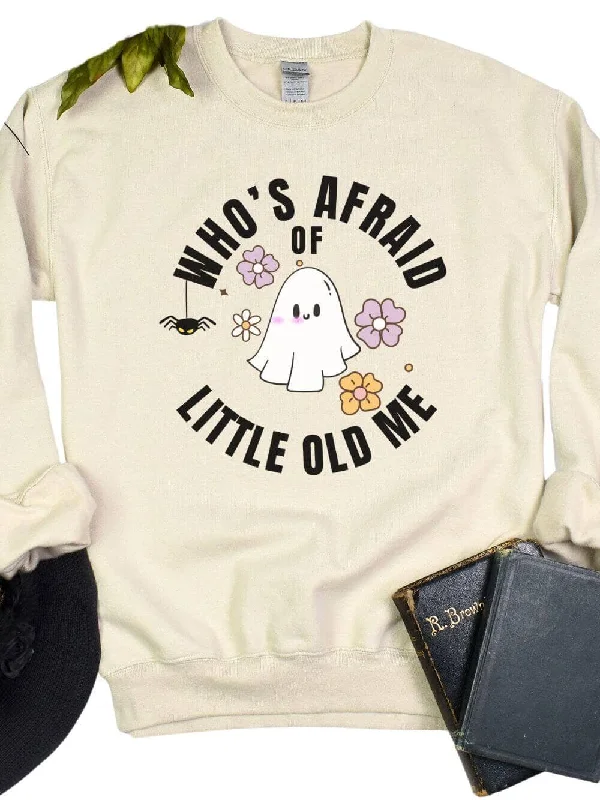 Ventilated hoodies & sweatshirts-Who's Afraid of Little Old Me Unisex Heavy Blend Crewneck Sweatshirt