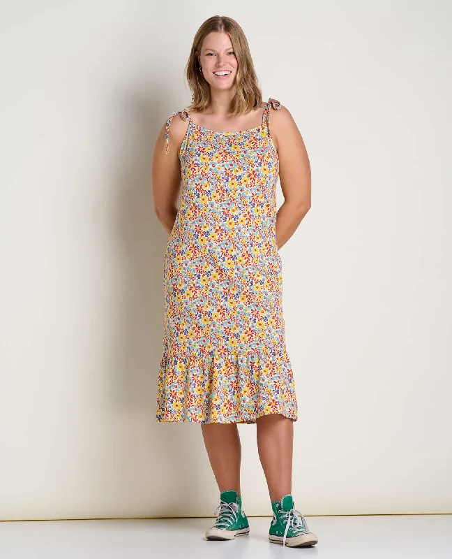 Vacation breeze dresses-Dandelion Midi Dress