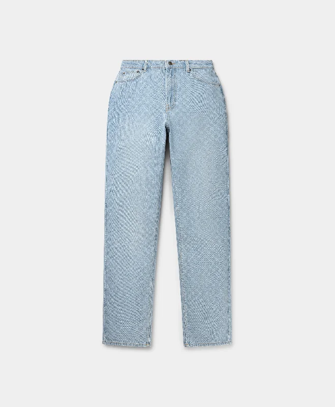 Bottoms with concert outfits-Mid Blue Avery Monogram Jeans