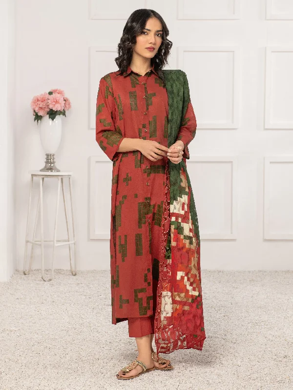 Women's clothing party-3 Piece Lawn Suit-Printed (Unstitched)