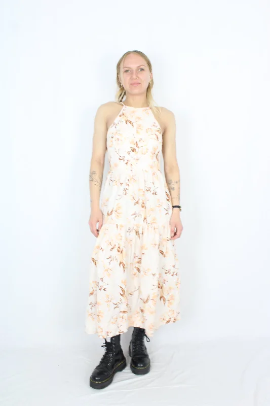 Subtle matte dresses-Shona Joy - Floral Tiered Dress