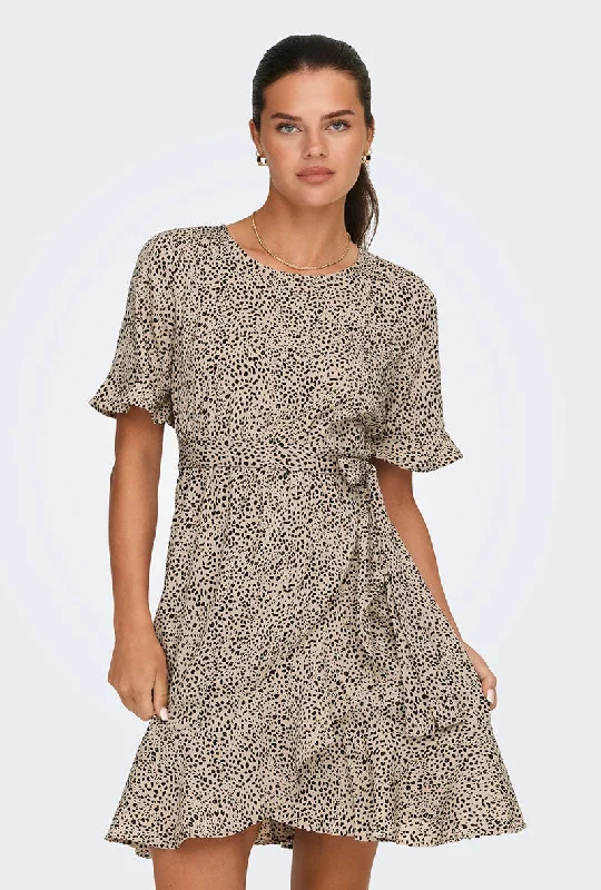 Airy short sleeve dresses-ONLY NEW OLIVIA SS WRAP DRESS