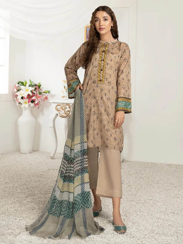 Women's clothing round neck-2 Piece Lawn Suit-Printed (Unstitched)