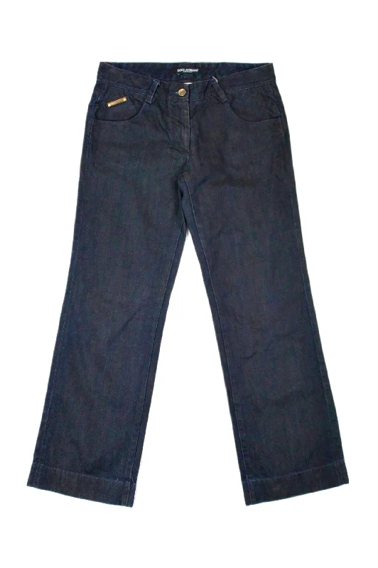 Bottoms for crafting-Dolce & Gabbana - Straight Indigo Jeans