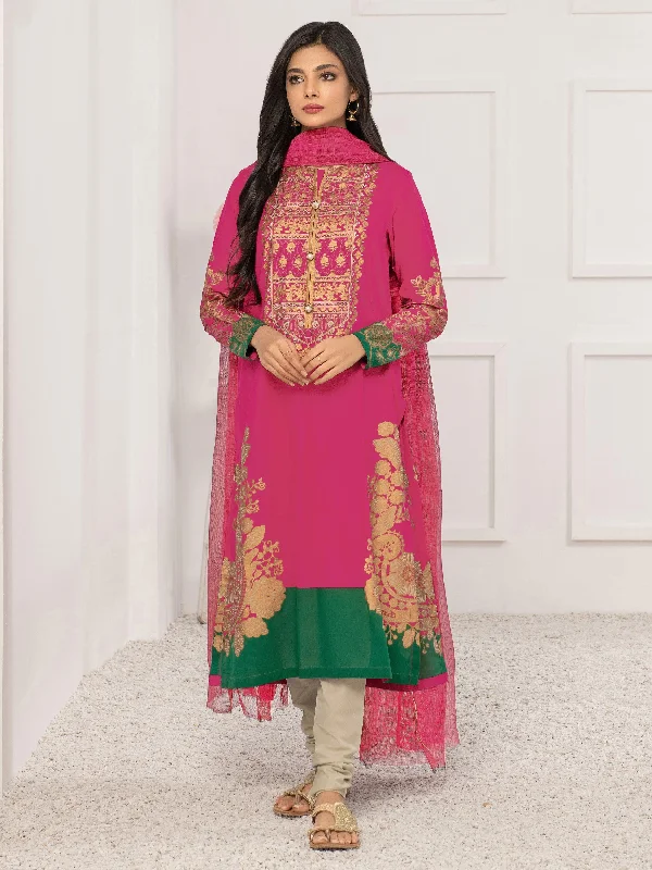 Women's clothing elegant-2 Piece Lawn Suit-Pasted (Unstitched)