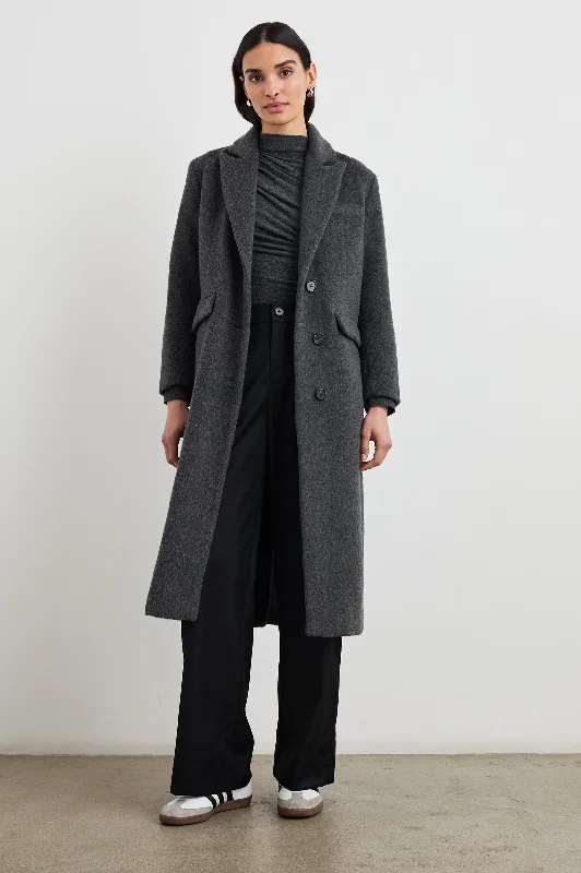 Jackets den chic-OPERA COAT - CHARCOAL