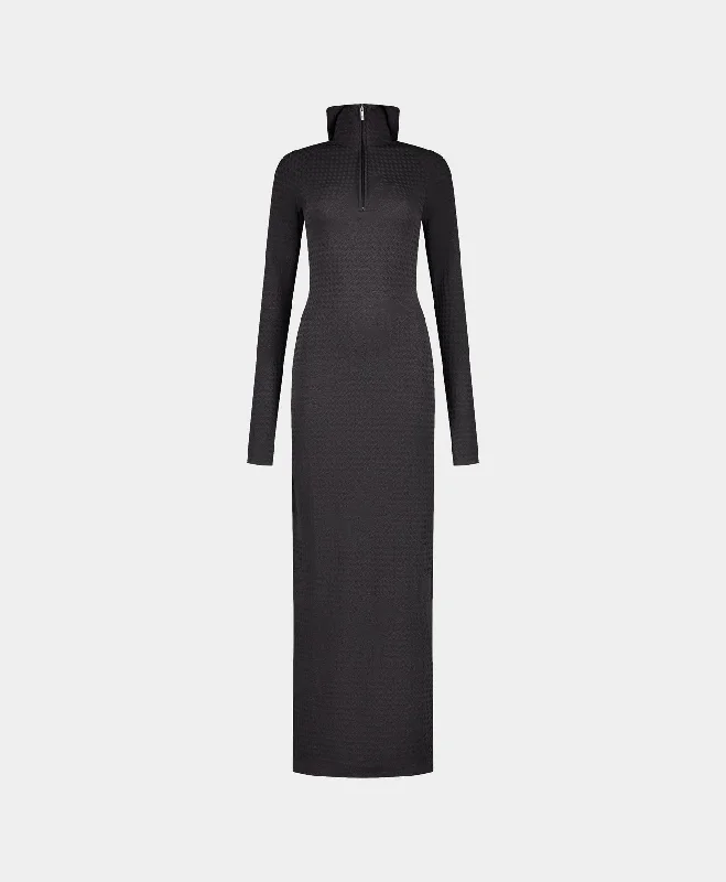 Bargain cheap dresses-Obsidian Black Nefeli Trapped Dress