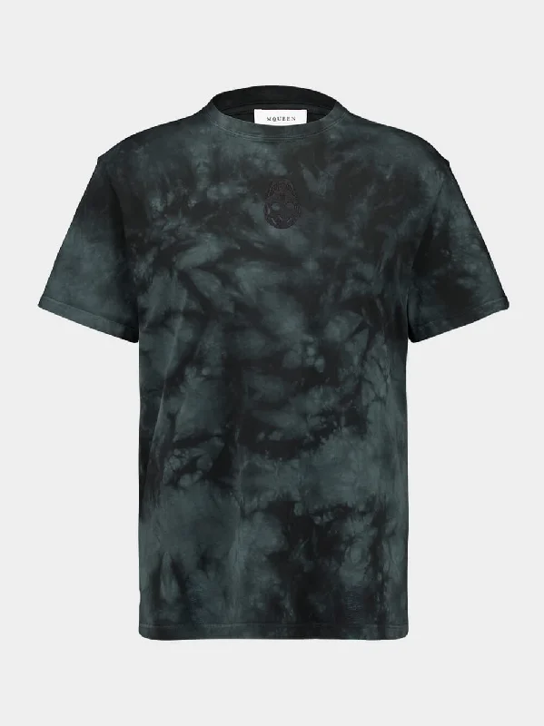 Women's clothing local shops-Men's Black Washed Dye T-Shirt