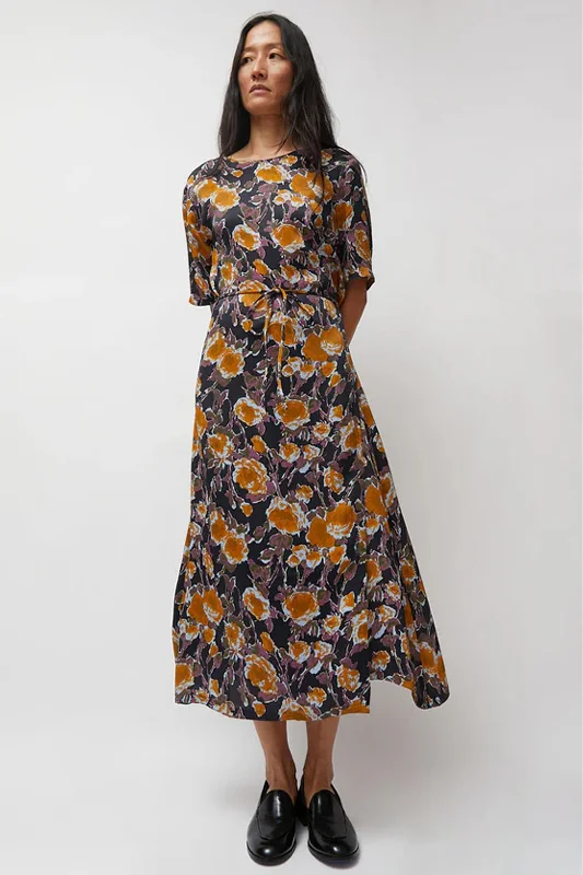 Outdoor cotton dresses-No.6 Lola Dress in Gold Roses