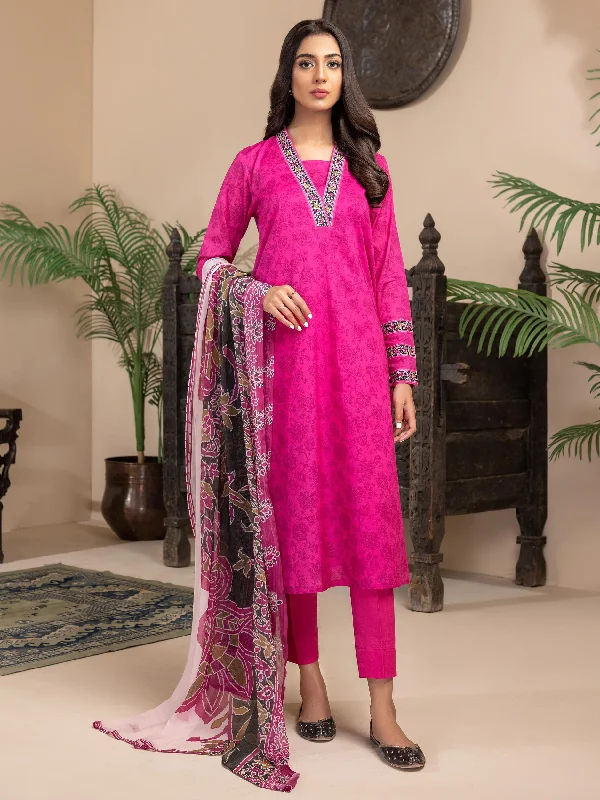 Women's clothing squad-3 Piece Lawn Suit-Printed (Unstitched)