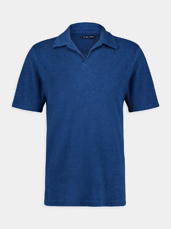 Women's clothing special-Perennial Blue Terry Polo