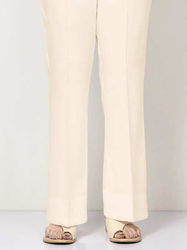 Women's clothing earthy tones-Cambric Trouser-Dyed (Unstitched)