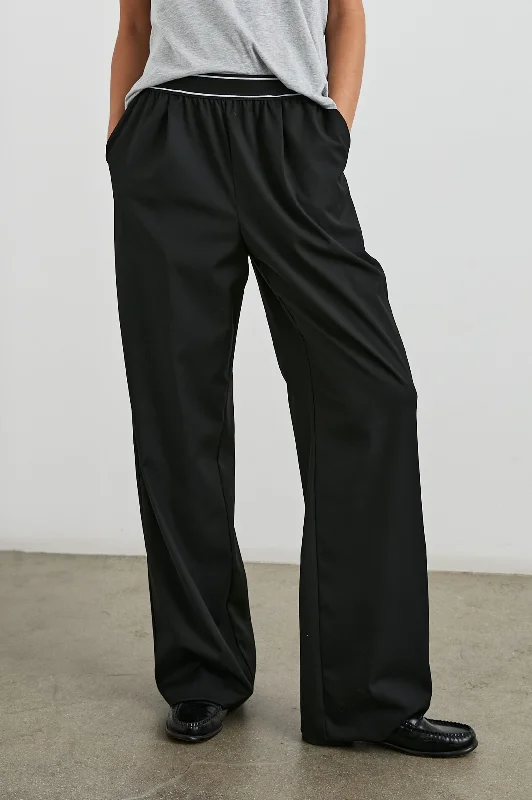 Bottoms with metallic-BRYNN PANT - BLACK