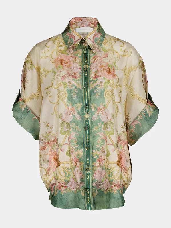 Women's clothing in-store-August Silk Shirt